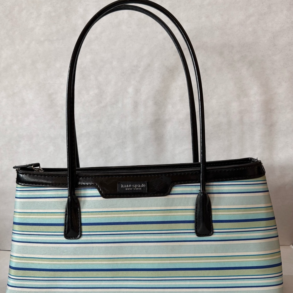 Kate Spade Striped Blue and Black Women's Bag